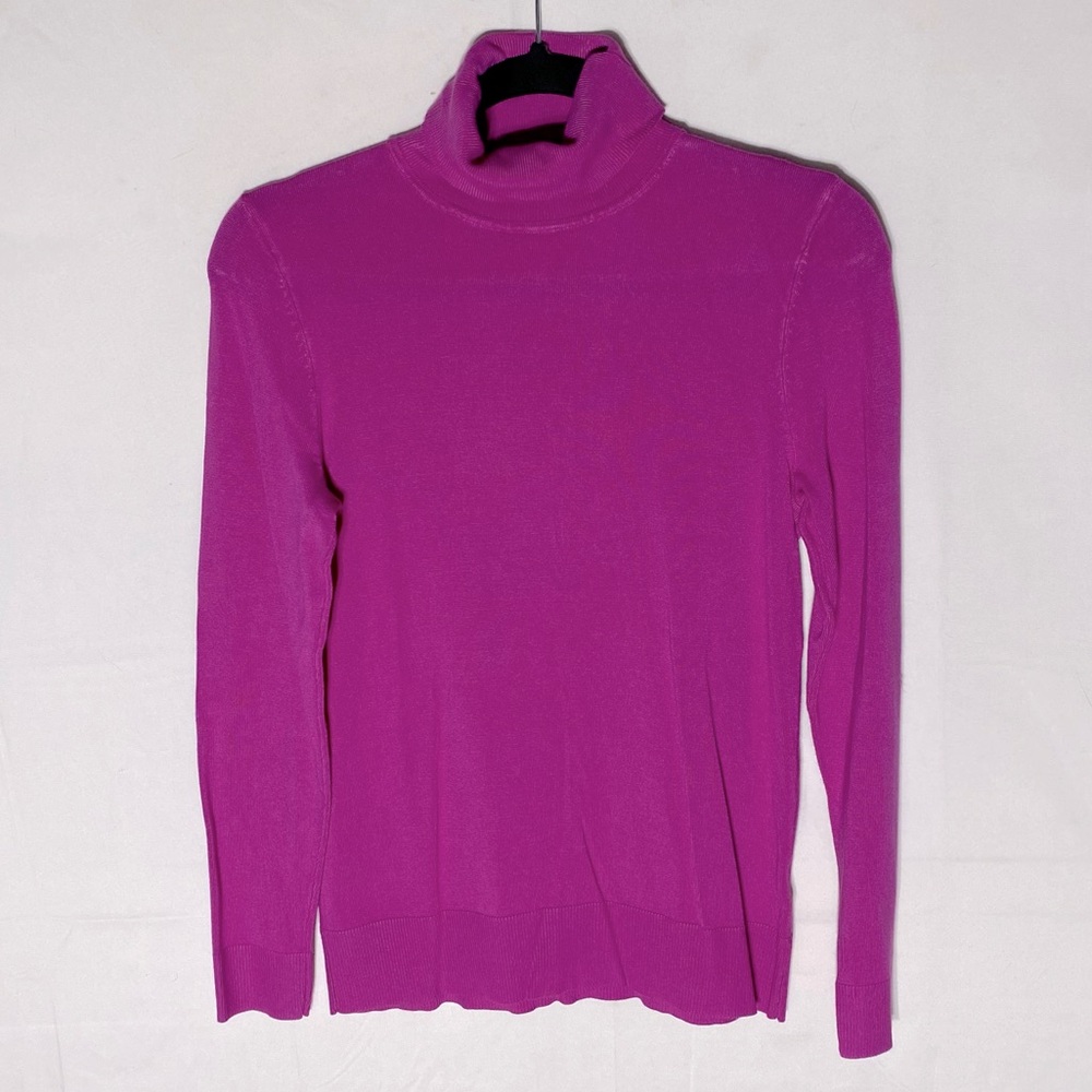 Reitmans R Essentials Pink Long Sleeve Turtleneck Sweater M